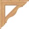 Ekena Millwork Funston Traditional Smooth Bracket w/ Offset Brace, Western Red Cedar, 7 1/2"W x 32"D x 32"H BKT0806X32X32FST01SWR - alternate 2